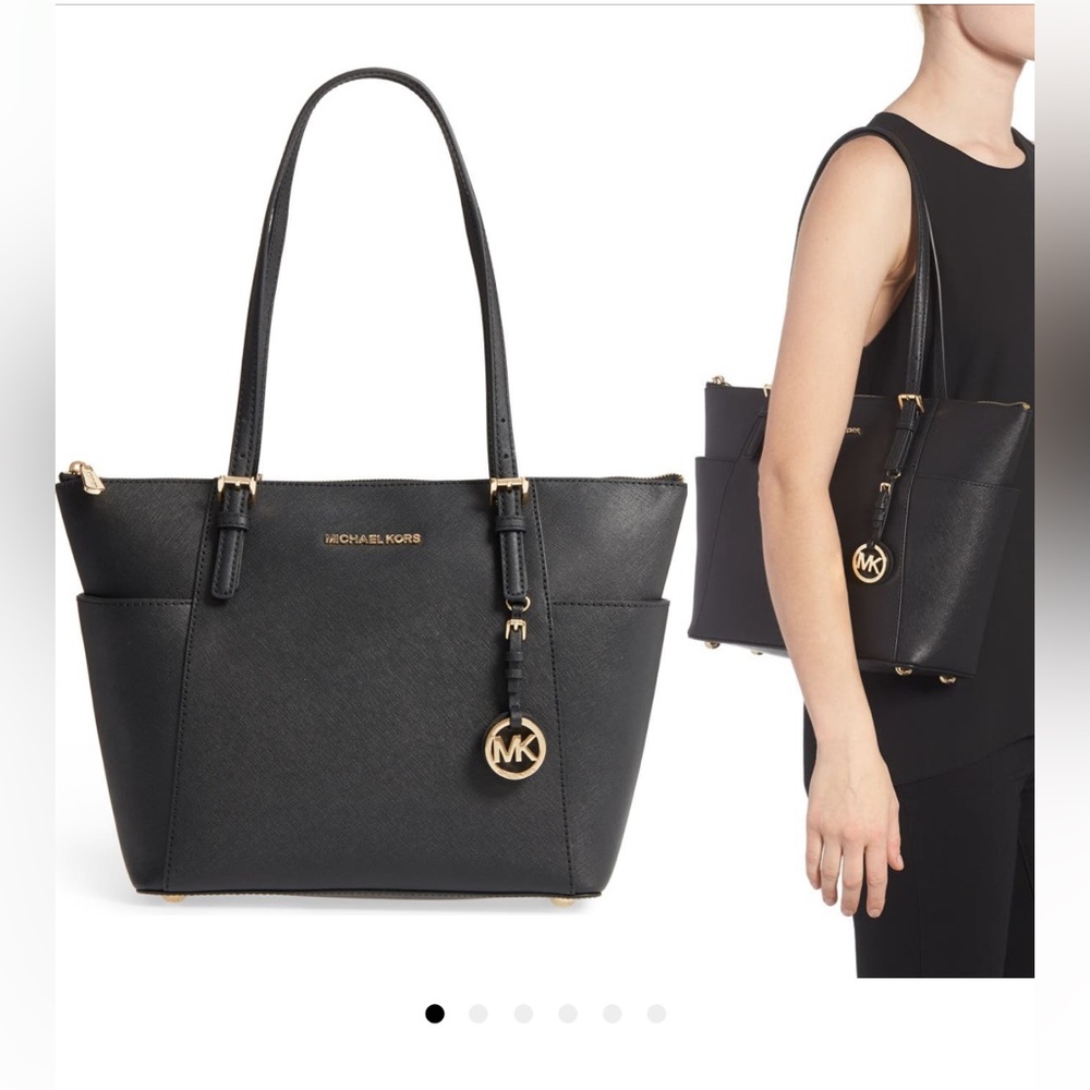 Michael Kors “Jet Set” Leather Tote